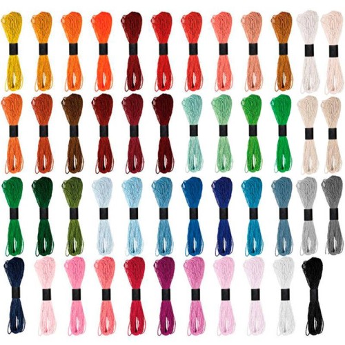 Włóczka mulina 50szt x 8m - mix kolorów #1