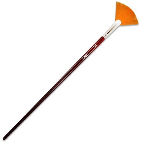 Pędzel wachlarz Lineo nr 3 - złoty Toray #1