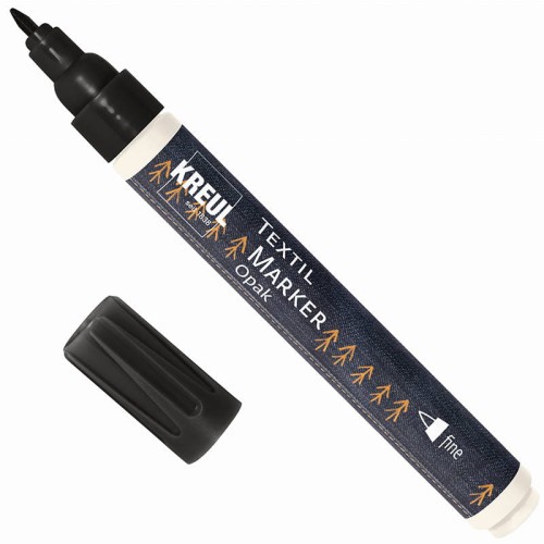 Pisak do tkanin kryjący Fine 1-2mm - Czarny #1