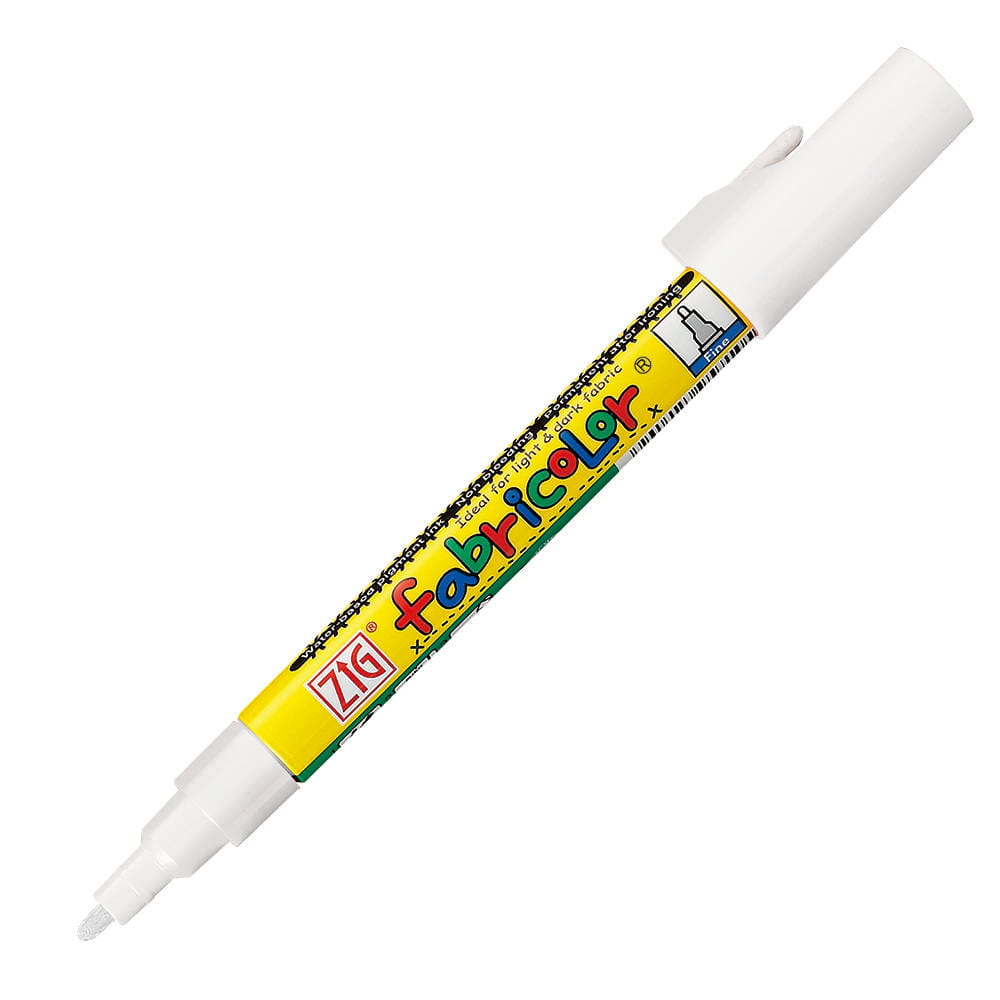 Pisak do tkanin Fabricolor 2mm - Biały marker #1