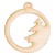 Drewniana ozdoba zawieszka bombka 6cm Decor #2