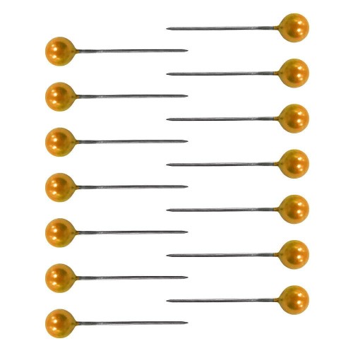 Szpilki dekoracyjne perełka 22mm - 100 sztuk Złote #1