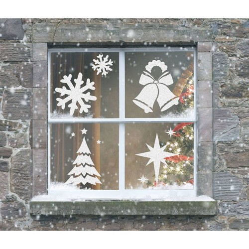 Szablony do sztucznego śniegu 8szt. - ozdabianie okien   #2