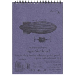 Blok bristol A5 Ingres Sketch pad 130g 25 arkuszy, SM-LT #1