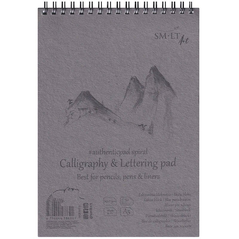 Blok bristol A5 Calligraphy & Letterin  pad 100g 50 arkuszy SM-LT #1