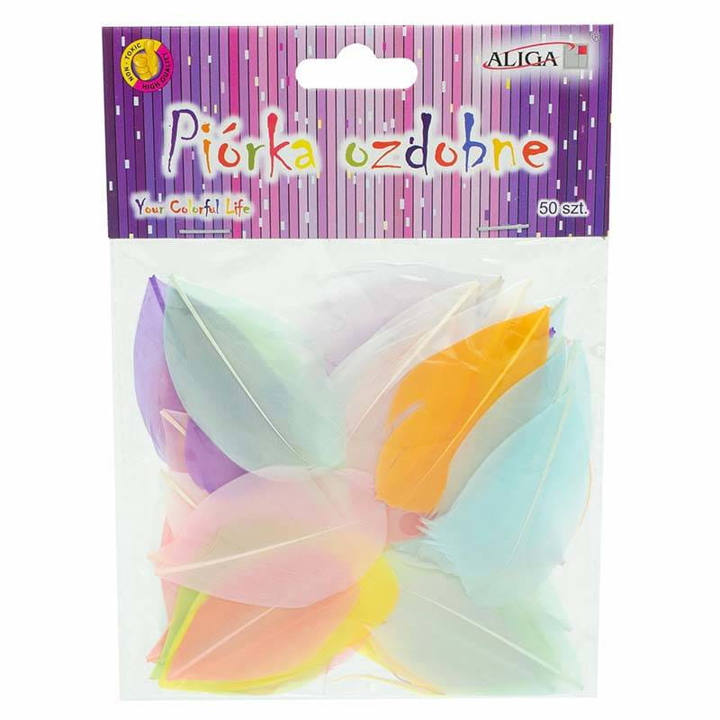 Piórka dekoracyjne - mix 4, 10 gr #1