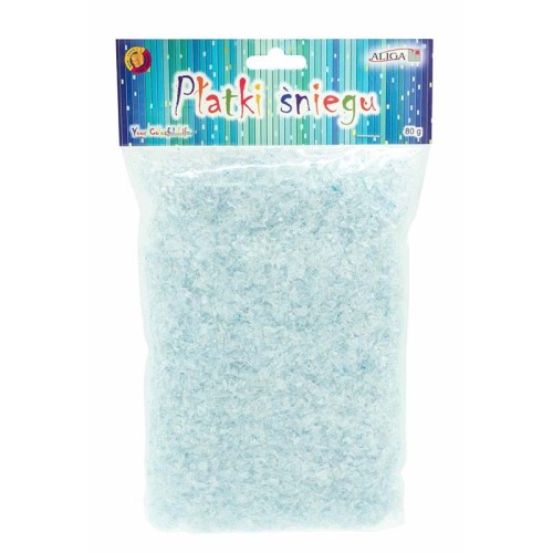 Efekt szronu, płatki śniegu Błękitne 80g - Aliga #1