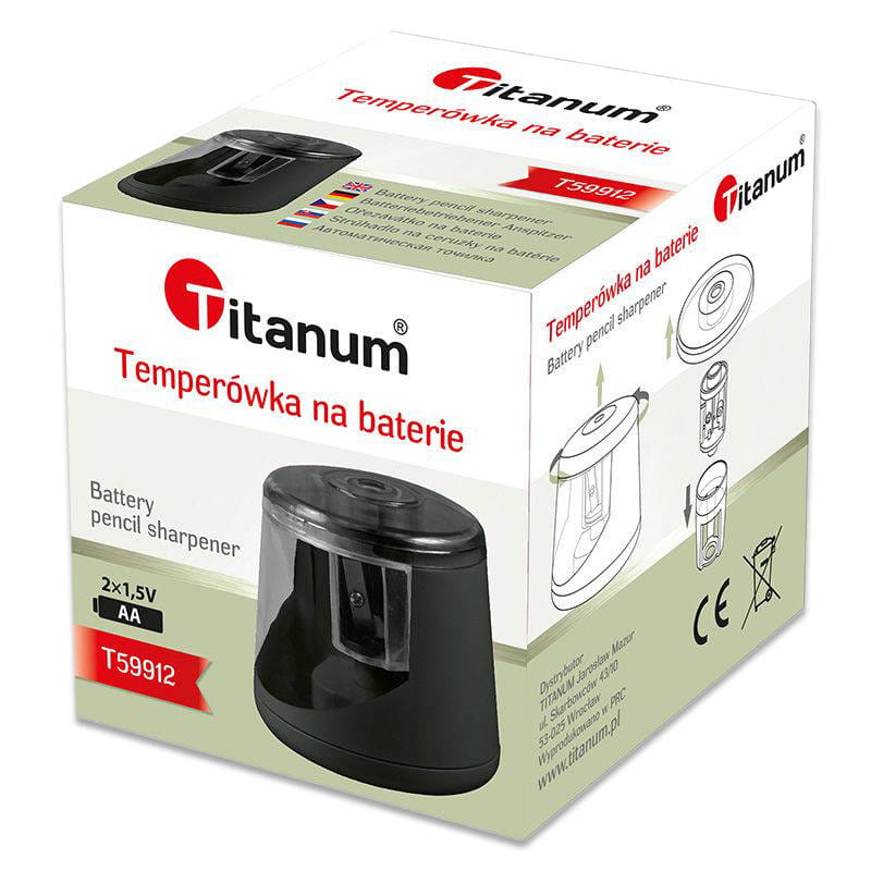 Temperówka elektryczna czarna  na baterie #2