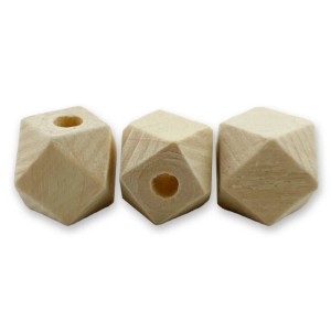 Koraliki drewniane geometryczne 12mm 30 sztuk #2