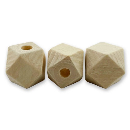 Koraliki drewniane geometryczne 12mm 30 sztuk #2