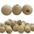 Koraliki drewniane prążkowane 18mm 40 sztuk #2