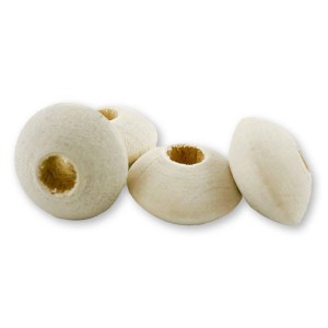 Koraliki drewniane płaskie 10mm 80 sztuk #2