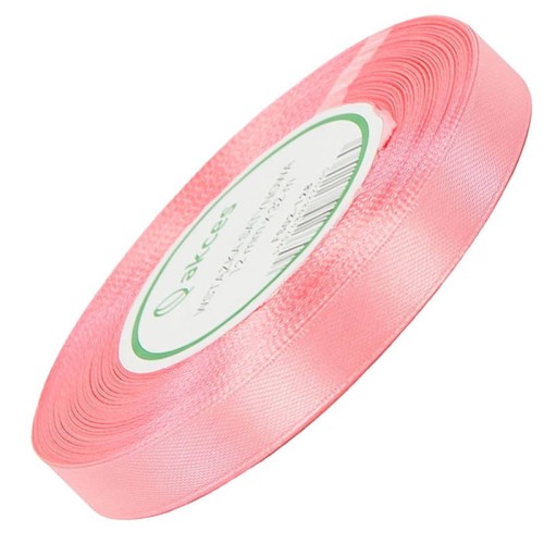 Wstążka satynowa brudna różowa 12mm - 32mb #1