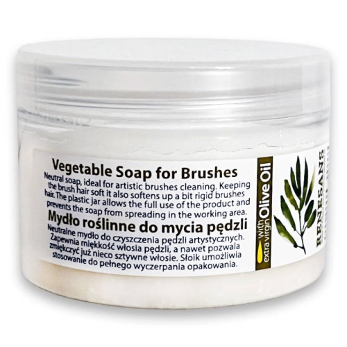 Roślinne mydło do czyszczenia pędzli Renesans 115g #1