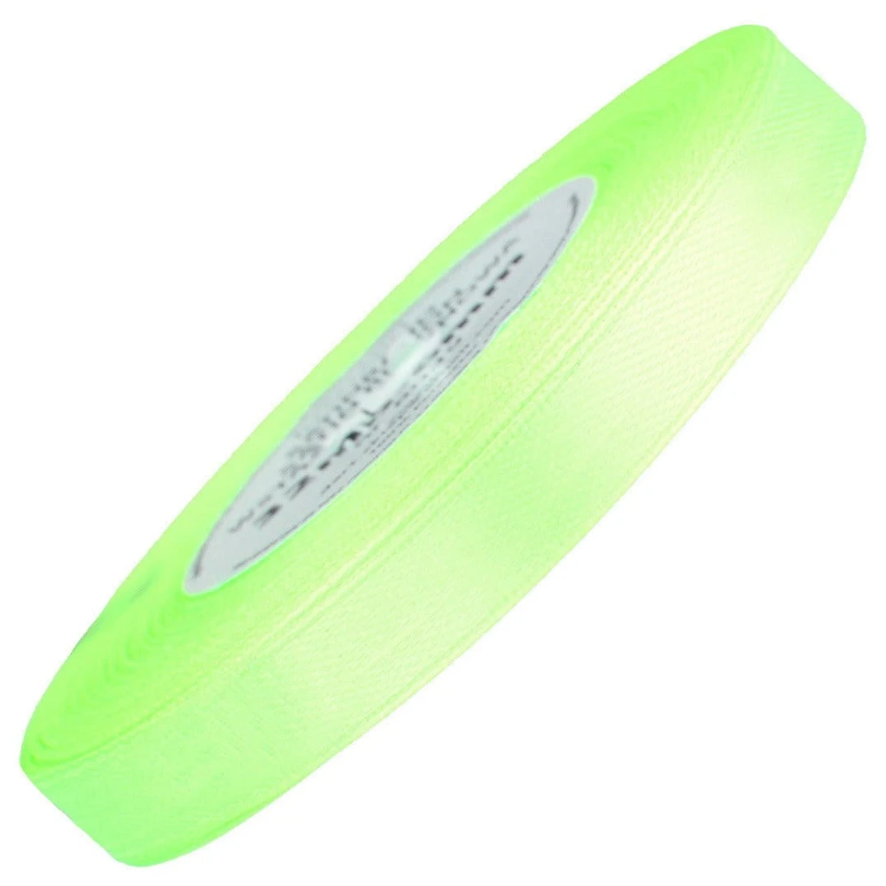 Wstążka satynowa limonk. zielona 12mm - 32mb #1