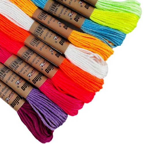 Mulina 8m - mix 10 sztuk kolorów MUL-5627 #2