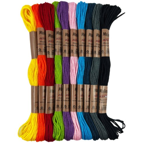 Mulina 8m - mix 10 sztuk kolorów MUL-6640 #1