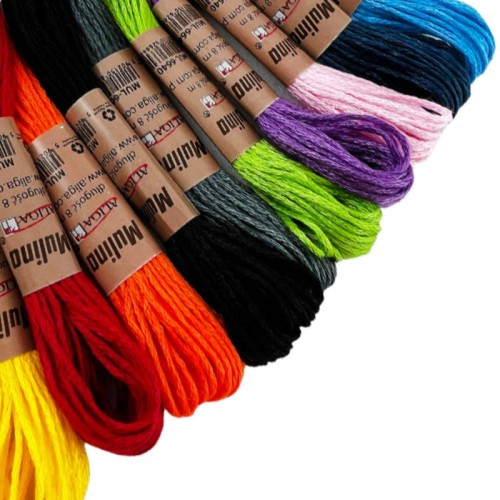 Mulina 8m - mix 10 sztuk kolorów MUL-6640 #2