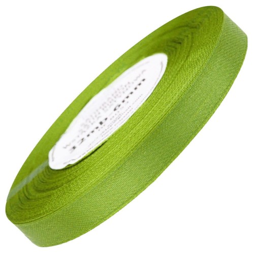 Wstążka satynowa ziel. jabłuszko 12mm - 32mb #1