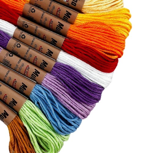 Mulina 8m - mix 10 sztuk kolorów MUL-3129 #2