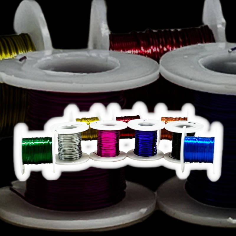 Drut florystyczny w rolce 0,3mm x 3m - Zestaw 9 kolorów #3