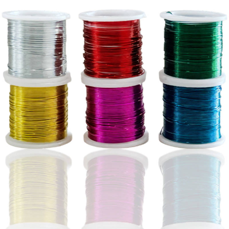 Drut florystyczny w rolce 0,3mm x 3,6m - Zestaw 6 kolorów #3