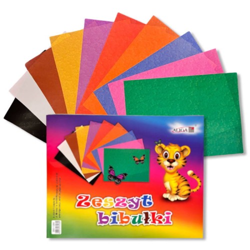 Bibuła w arkuszach - Blok A4, 10 kolorów #1