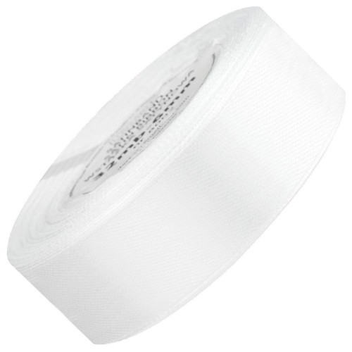 Wstążka satynowa biała 25mm - 32mb #1