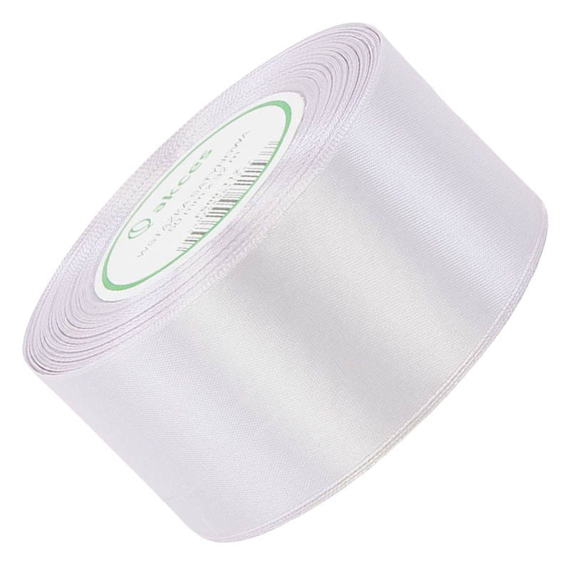 Wstążka satynowa złamana biel 50mm - 32mb #1