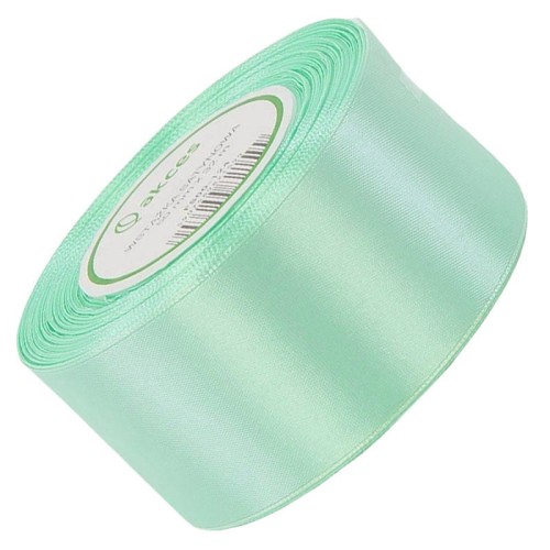 Wstążka satynowa seledynowy miętowy 50mm - 32m #1