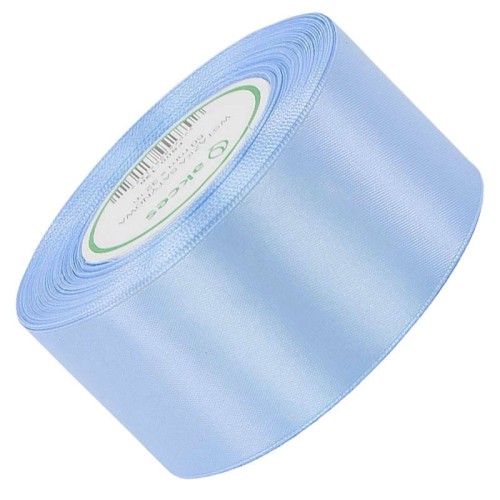 Wstążka satynowa jasna niebieska 50mm - 32mb #1