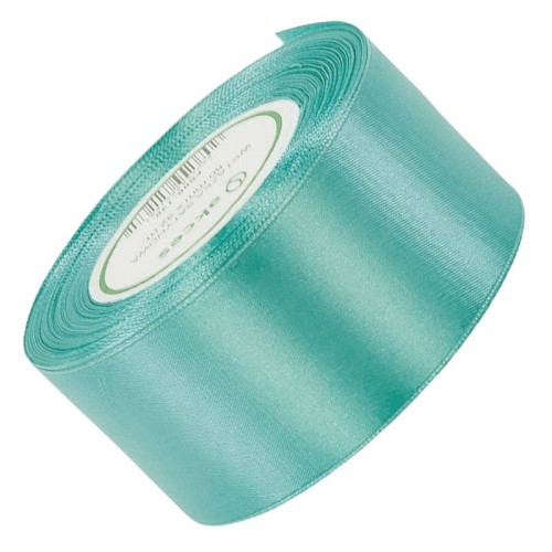 Wstążka satynowa turkusowa 50mm - 32mb #1