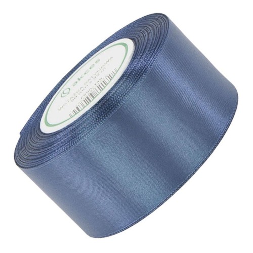 Wstążka satynowa stalowa 50mm - 32mb #1