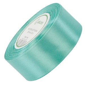 Wstążka satynowa Akces turkusowa 38 mm, 32 m kolor 140 #1