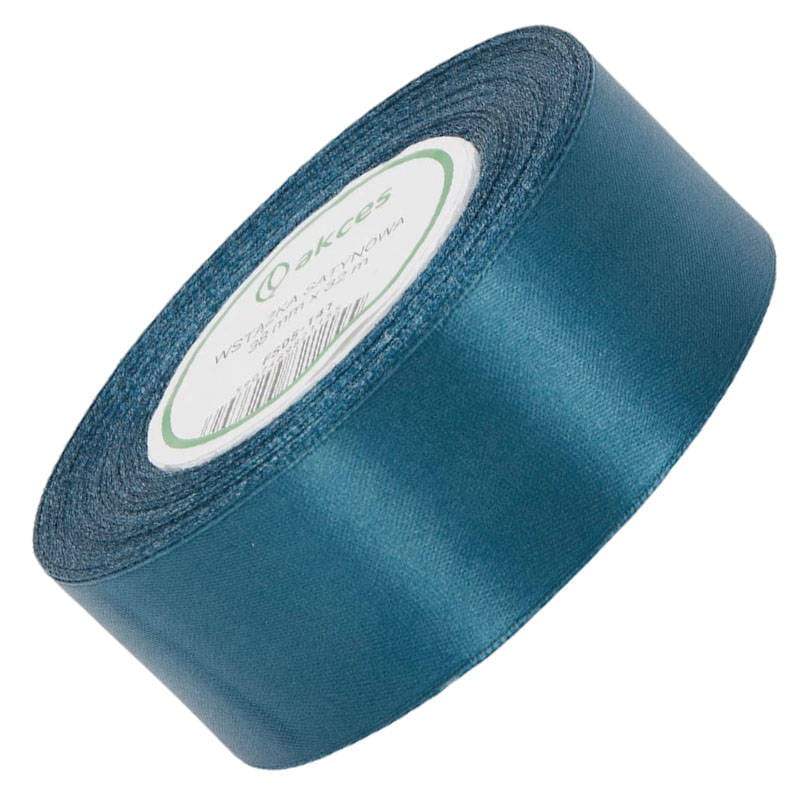 Wstążka satynowa niebieska 38mm - 32mb #1