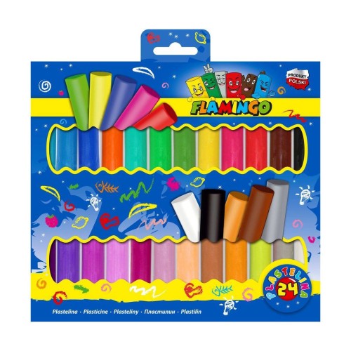 Plastelina Flamingo 24 kolory #2