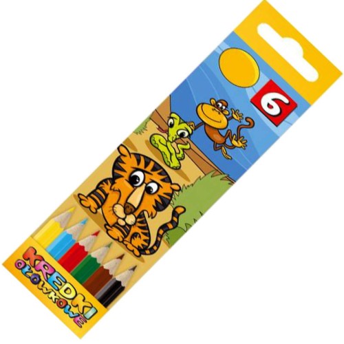 Kredki ołówkowe sześciokątne 6 kolorów #2