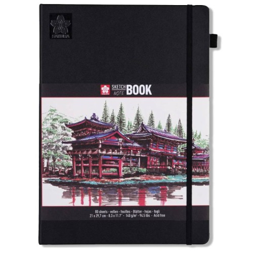 Szkicownik / notatnik A4 Sakura - 140g twarda okładka #1