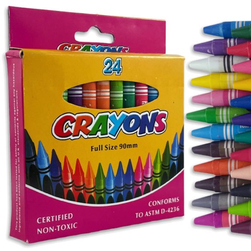 Kredki świecowe dla dzieci 24 sztuki  #1