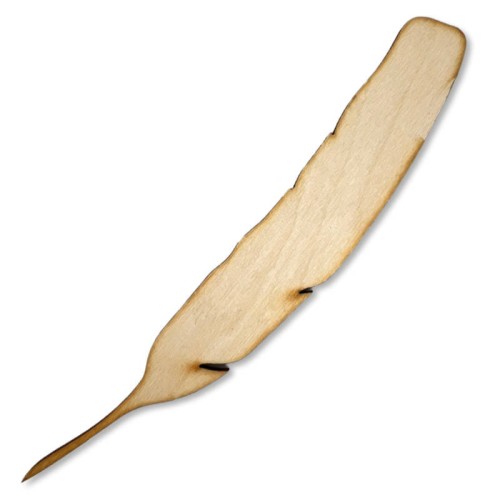 Drewniane piórko - dekor ozdobny nr 4 #1