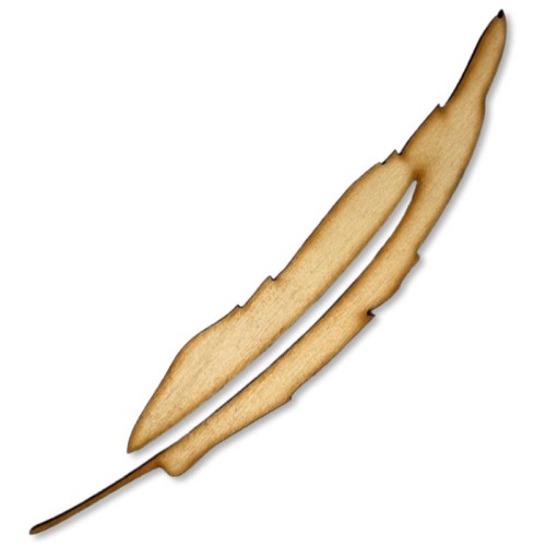 Drewniane piórko - dekor ozdobny nr 6 #1