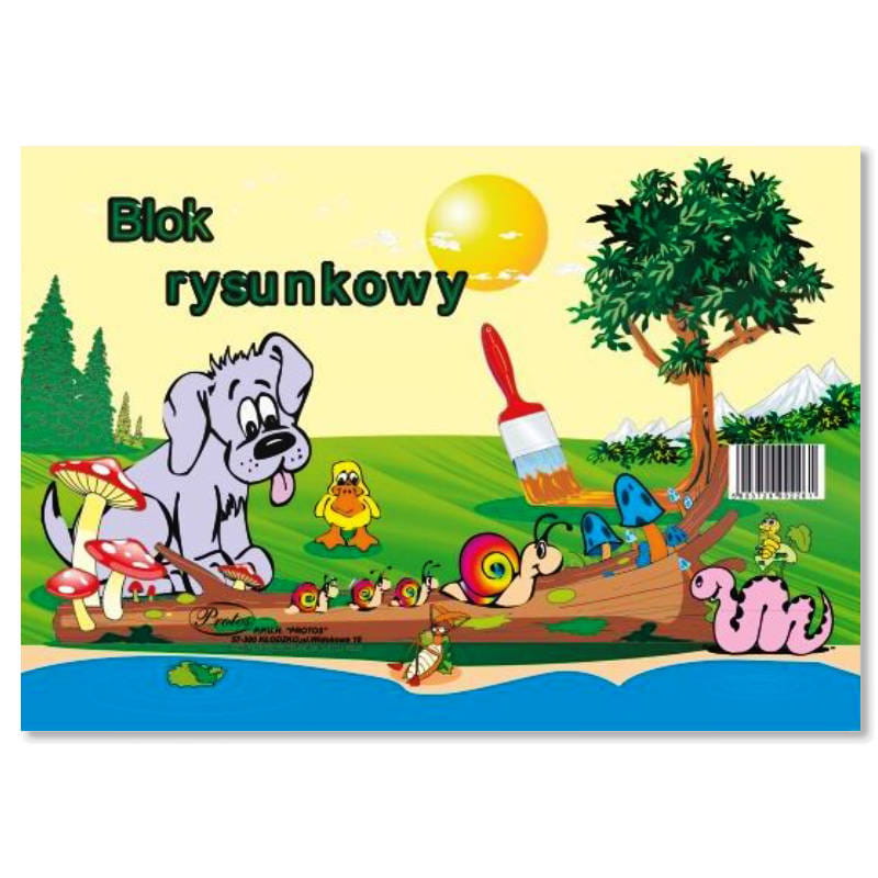 Blok rysunkowy biały A4 19 kartek 80g/m² #1