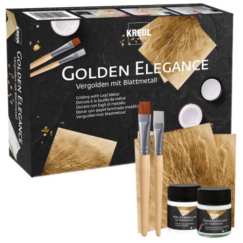 Zestaw do złocenia Golden Elegance - płatki złota Kreul #1