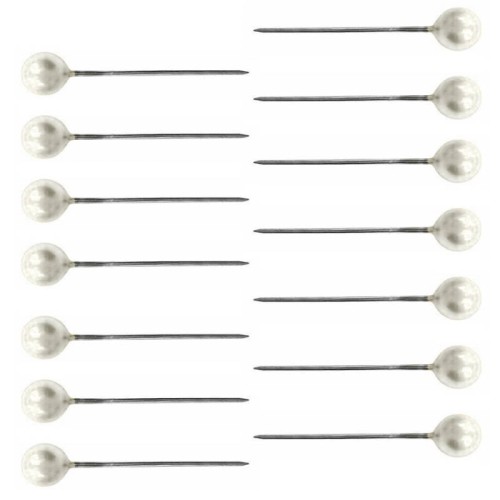Szpilki dekoracyjne perełka 22mm - 100 sztuk Perłowe #1