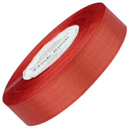 Wstążka satynowa jasna czerwona 25mm - 32mb #1