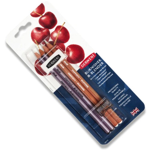 Zestaw narzędzi do rysunku Derwent - kredka, blender, gumka, temperówka #1