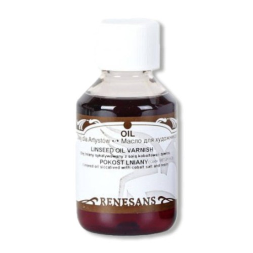 Pokost lniany do farb olejnych 100ml Renesans #1