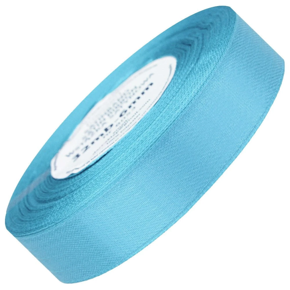 Wstążka satynowa jasno niebieska 25mm - 32mb #1