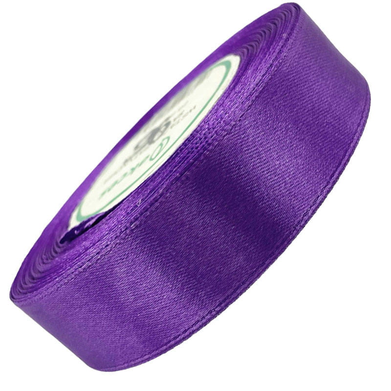 Wstążka satynowa fioletowa 25mm - 32mb #1