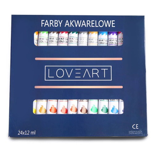 Farby akwarelowe LOVEART 24x12ml #2